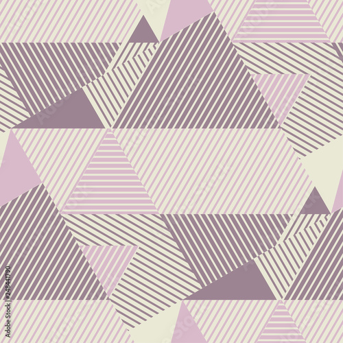 Geometric striped pattern in dust rosy colors.