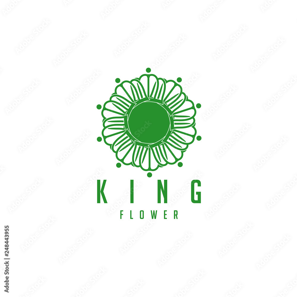 Circular Crown That Forms A Beautiful Flower. Circular Crown That Forms A Beautiful Flower.