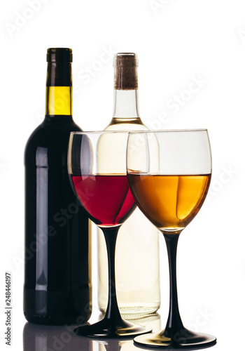 white and red wine