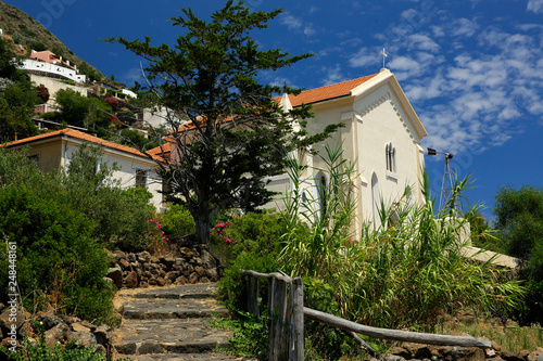 Alicudi, Kirche, Chiesa del Carmine, Liparische Inseln, Sizilien, Italien, < english> Alicudi, Chiesa del Carmine,, Eolic Islands, Sicily, Italy