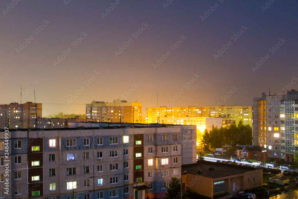 Lights of the night city