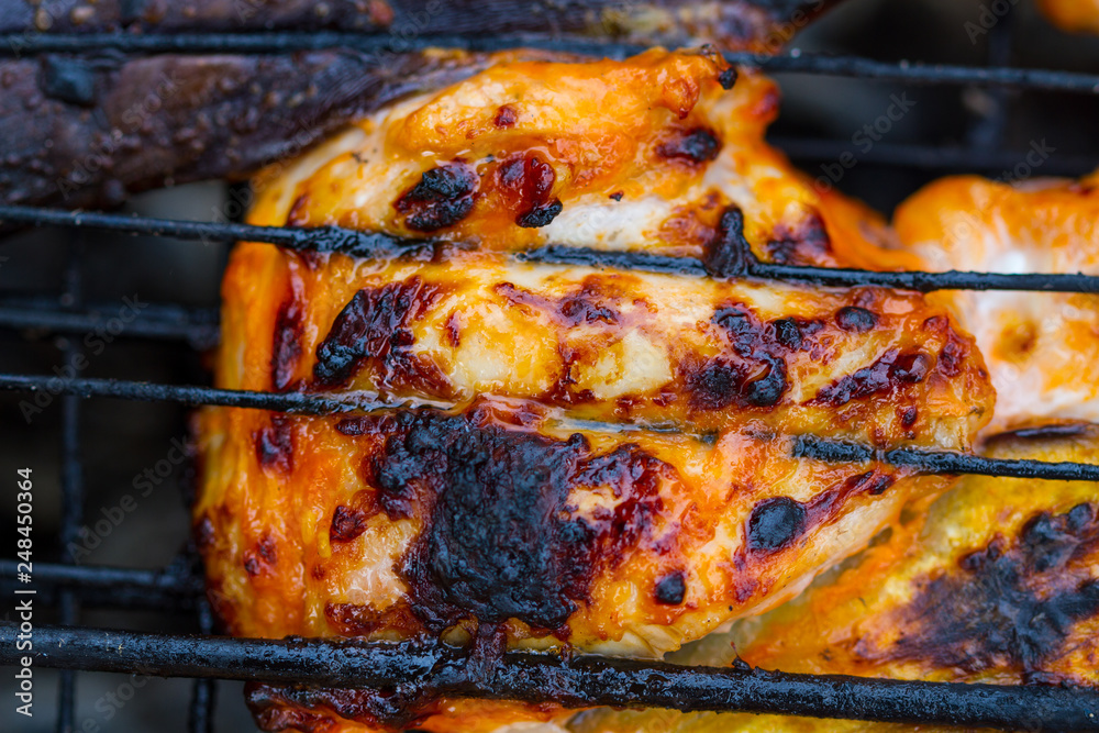 Grilled meat closeup Grilled meat closeup