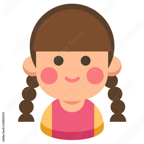 Sister flat illustration