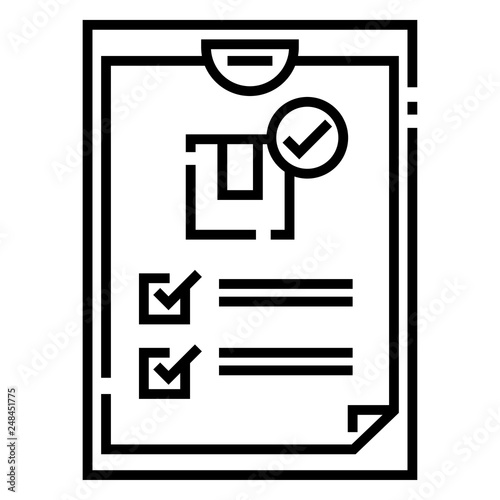 Shipping restrictions Line illustration