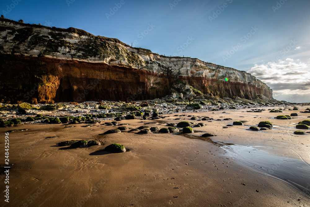 Hunstanton cliffs in Norfolk, United kingdom
