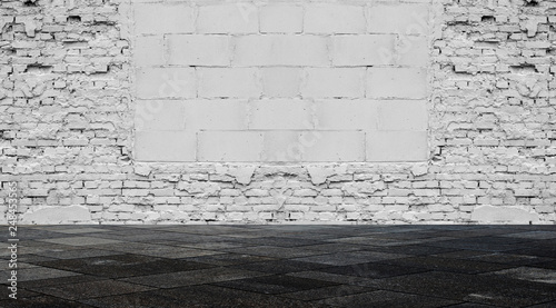 Background of empty white b...
