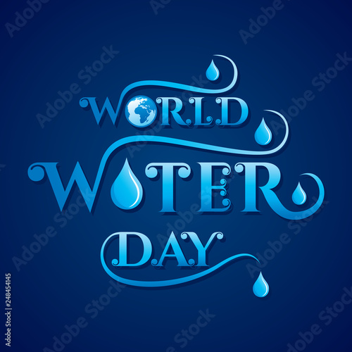 world water day poster concept