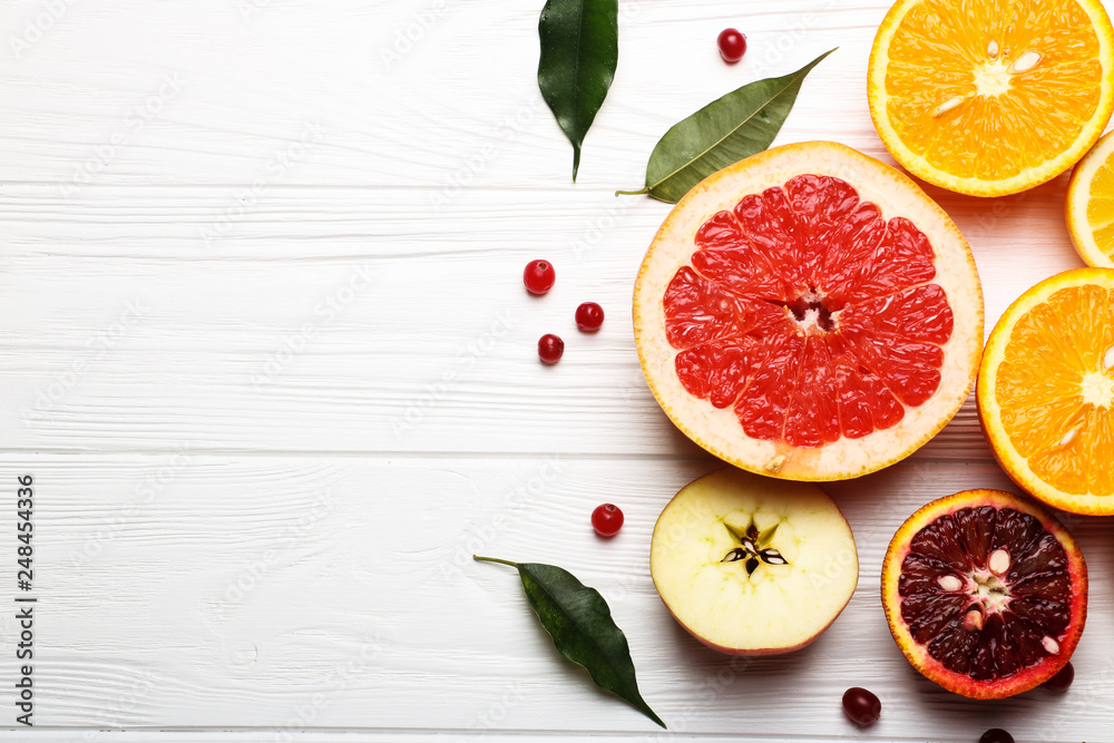 Fresh juicy healthy fruit and berries Fresh juicy healthy fruit and berries
