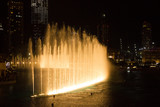 Dubai fontaines evening show near Dubai mall, UAE.