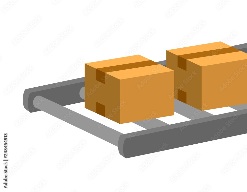 Obraz premium ローラーコンベアー