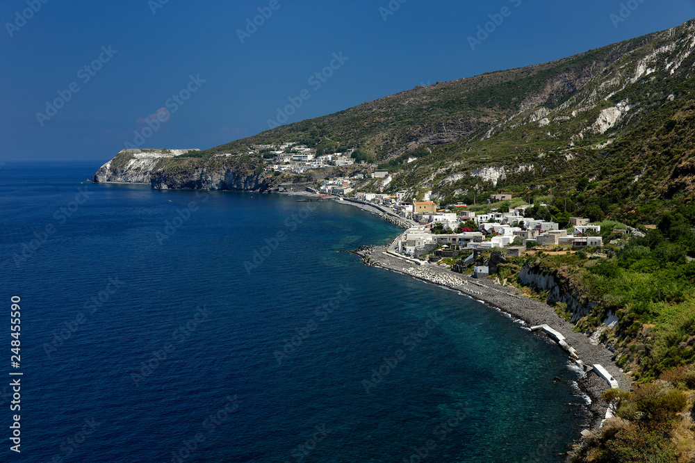 Lipari, das Dorf Aquacalda, Liparische Inseln, Sizilien, Italien, < english> Lipari, Aquacalda, Eolic Islands, Sicily, Italy