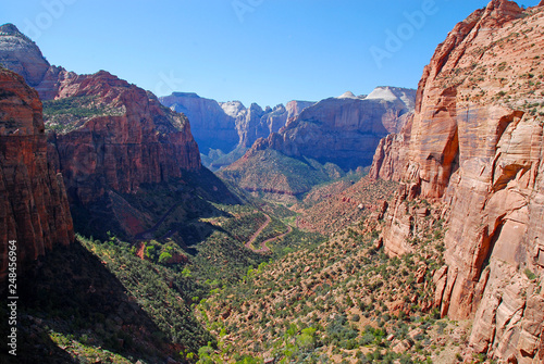 View into Zion Canyon National Park