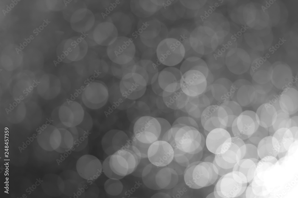 White bokeh on a black background White bokeh on a black background