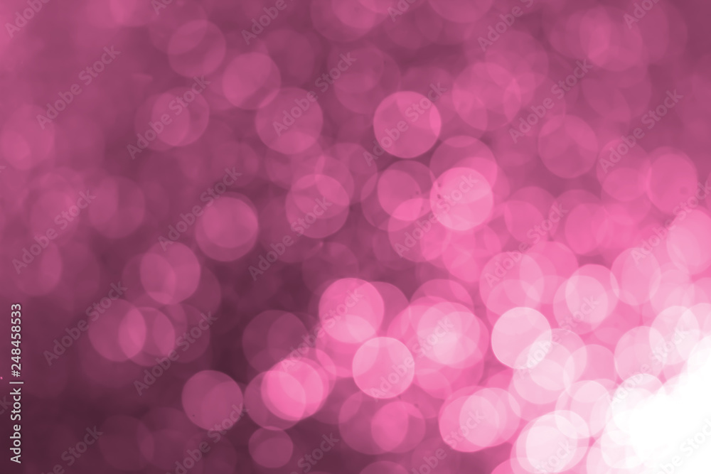 White bokeh on a pink background White bokeh on a pink background