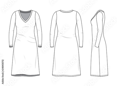 Blank clothing templates.