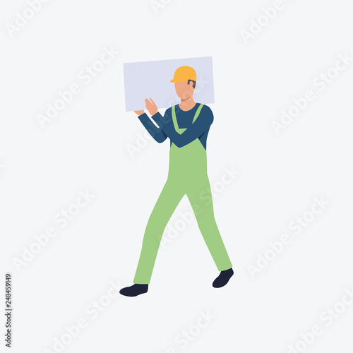 Builder flat icon. Construction panel