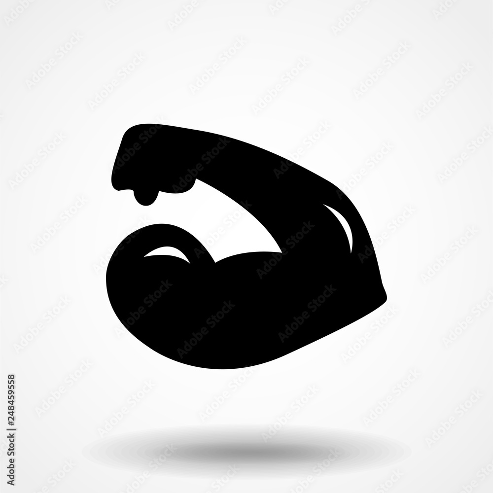 Biceps man symbol strength icon musle exercise gym logo Biceps man symbol strength icon musle exercise gym logo