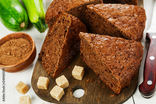 Chocolate cake with zucchini