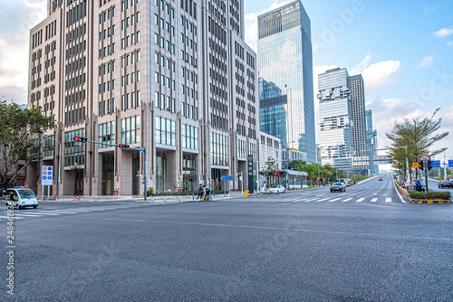 Shenzhen urban architecture and urban traffic roads © Lili.Q