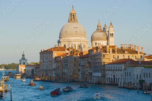 View of the dome of the Cathedral of Santa Maria della Salute. Venice © sikaraha