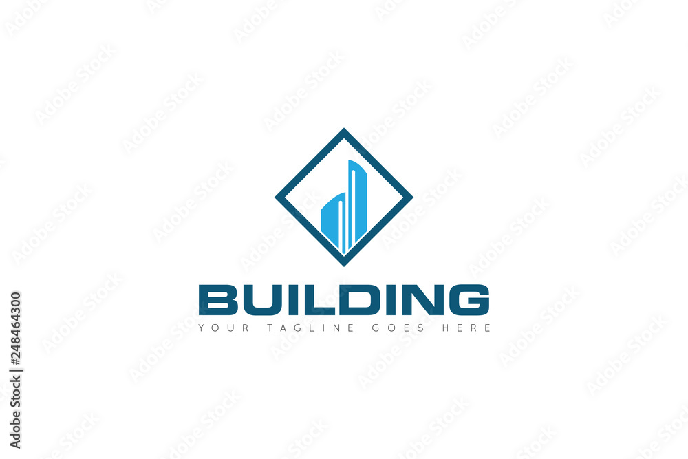 building logo and building icon Vector illustration design Template building logo and building icon Vector illustration design Template
