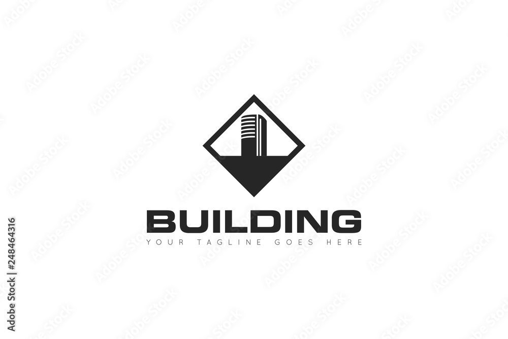 building logo and building icon Vector illustration design Template building logo and building icon Vector illustration design Template