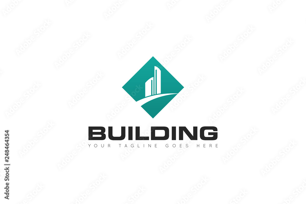 building logo and building icon Vector illustration design Template building logo and building icon Vector illustration design Template