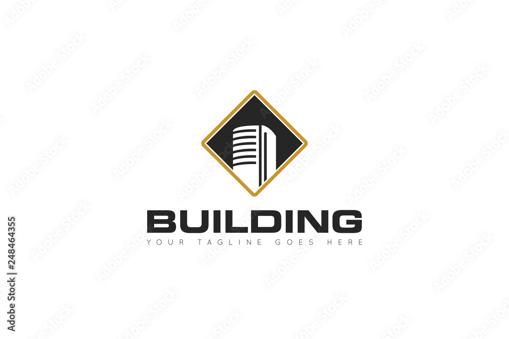 building logo and building icon Vector illustration design Template building logo and building icon Vector illustration design Template