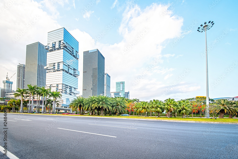 Shenzhen Shennan Avenue and urban architecture scenery