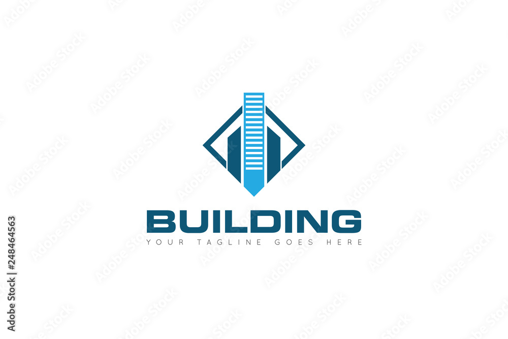 building logo and building icon Vector illustration design Template building logo and building icon Vector illustration design Template