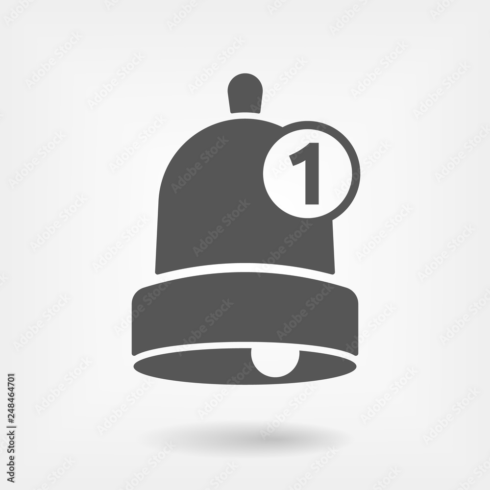 Simple bell outline icon. Notification bell vector sign for application Simple bell outline icon. Notification bell vector sign for application