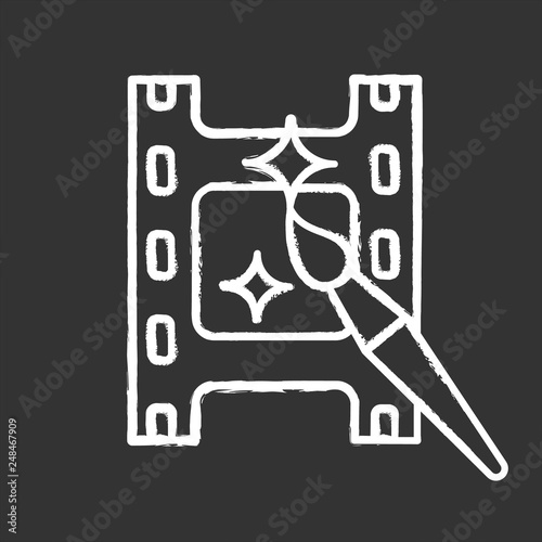 Video editing software chalk icon