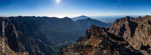 Panorama von den Bergen auf La Palma