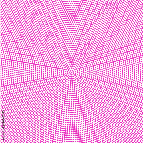 The purple dots in a circle on white background   