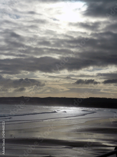 Sunrise on the beach  Bridlington  Yorkshire