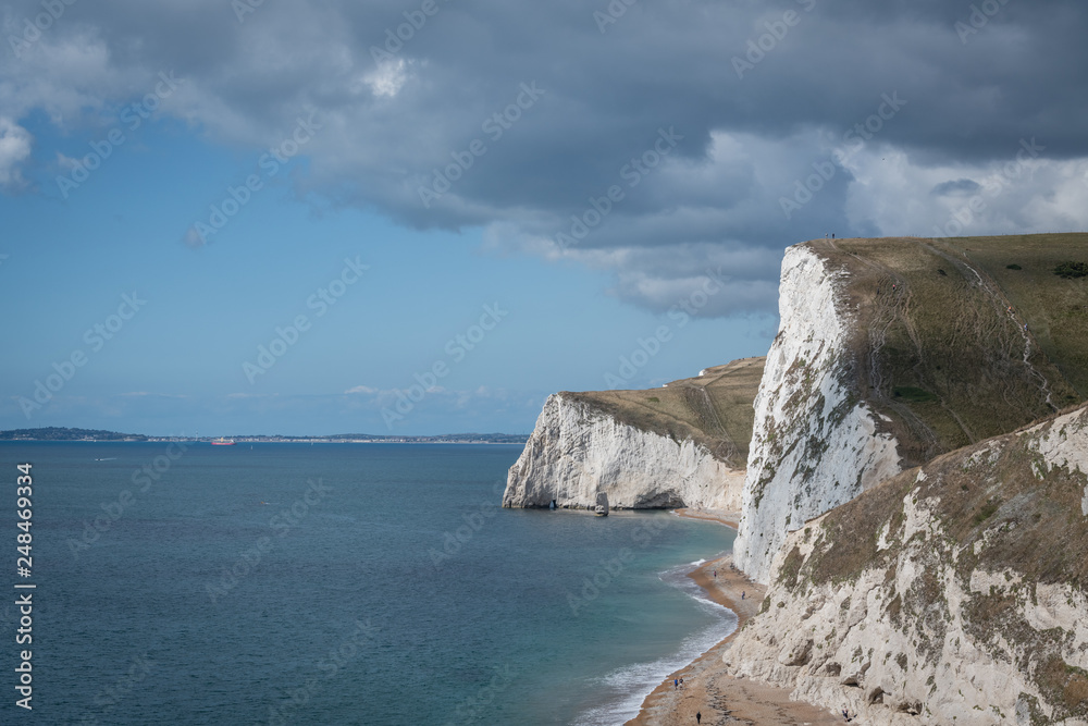 Dorset coastline white cliffs