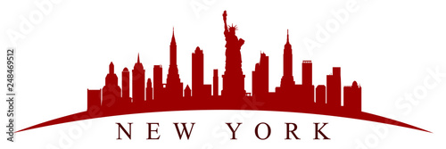 New York city silhouette - vector