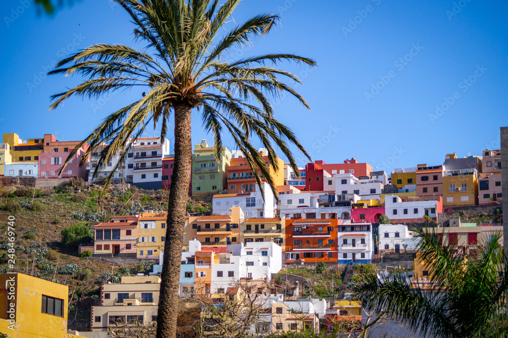 San Sebastian Gomera Bunte Häuser San Sebastian Gomera Bunte Häuser