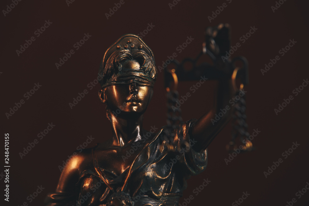 The Statue of Justice symbol, legal law concept The Statue of Justice symbol, legal law concept