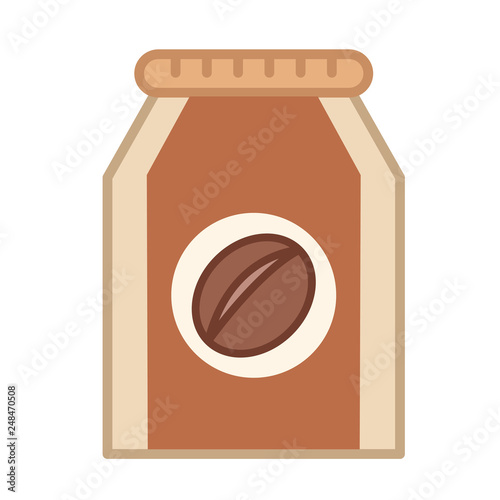 Coffee grounds LineColor illustration
