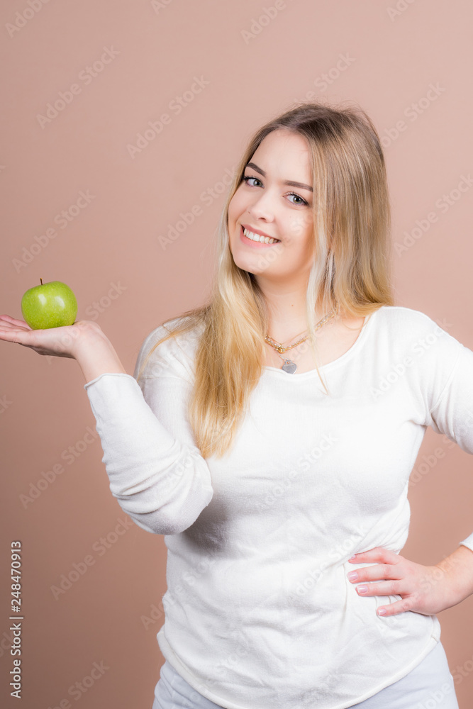 girl with an apple girl with an apple