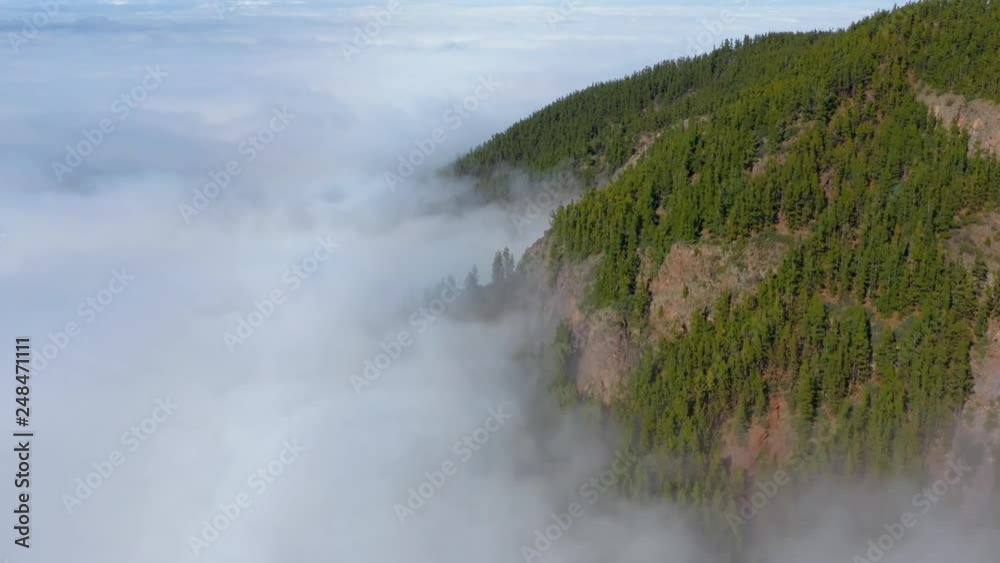 Aerial view of Pico de Teide national park on Tenerife Aerial view of Pico de Teide national park on Tenerife