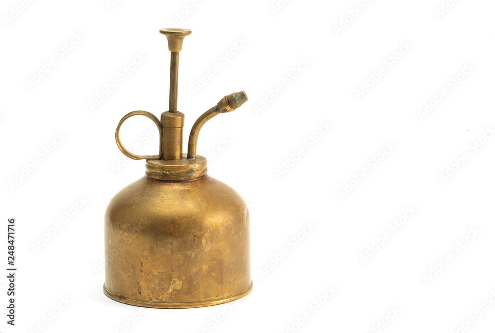Antique Brass Water Spray Isolated Antique Brass Water Spray Isolated
