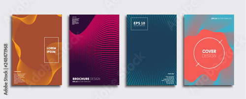 Minimal Vector cover designs. Future Poster template. © Tornado design