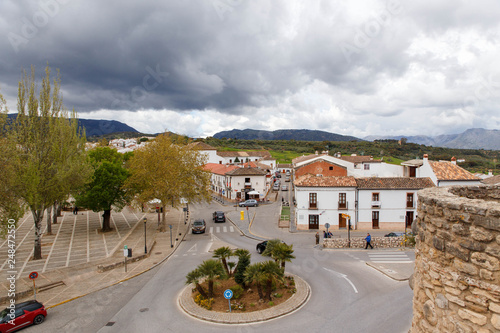 RONDA, SPAIN - MAY, 2018: View on the old town of Ronda in Malaga, Spain