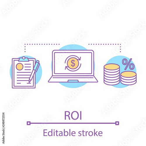 ROI concept icon