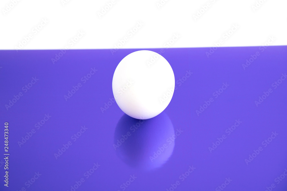 Eggs are white on a blue background. Eggs are white on a blue background.