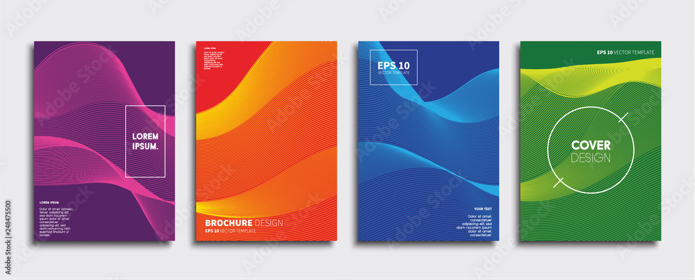 Minimal Vector cover designs. Future Poster template.