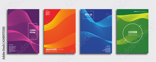 Obraz na płótnie Minimal Vector cover designs. Future Poster template. w salonie