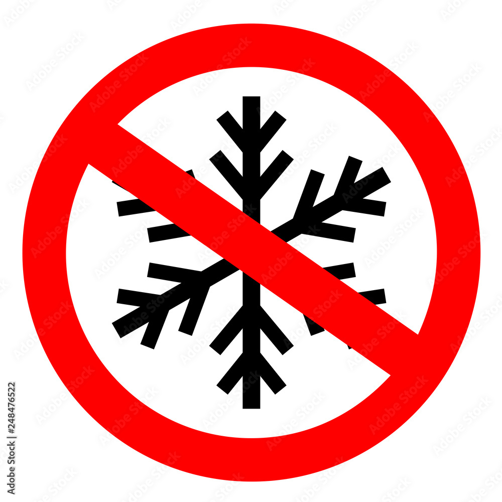 Do not freeze sign